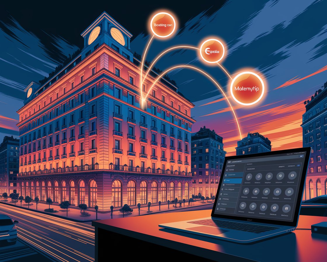 Infographic showing hotel management solutions by World Choice Hotels